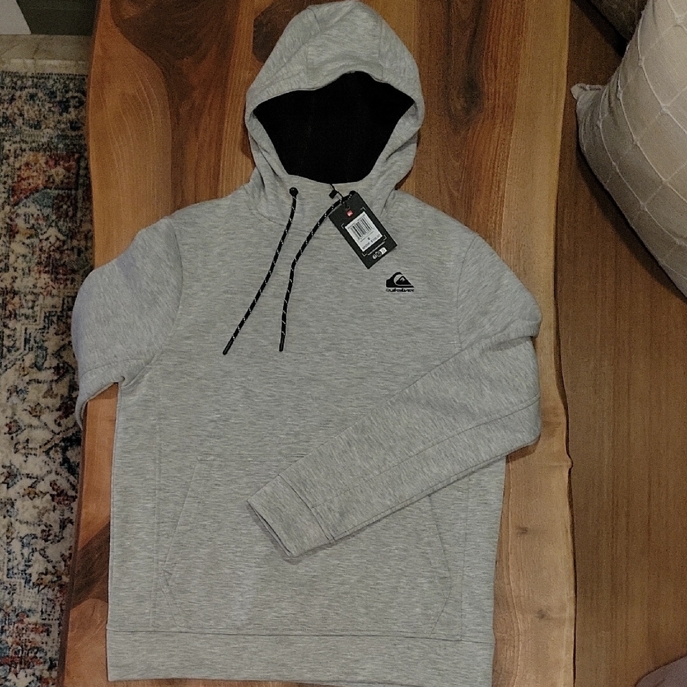 Quiksilver Men's Gray Hoodie. Back To School